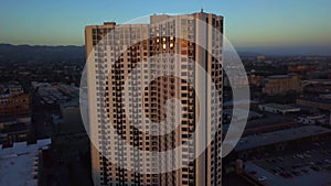 Evening Over Emeryville, California, Aerial Flying, Downtown, Amazing Landscape