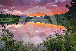 Evening at Oxbow Bend