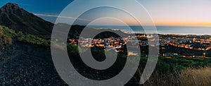 Evening panorama of Adeje town, Tenerife