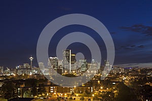 Evening panorama of Calgary