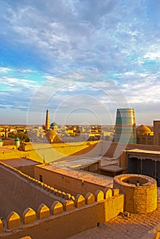 Evening panorama of Khiva