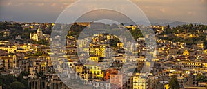 Evening panorama of Naples