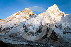 Evening panoramic view of Mount Everest