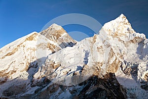 Evening panoramic view of Mount Everest