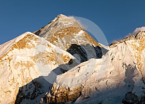 Evening panoramic view of Mount Everest