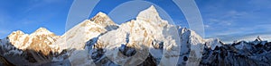 Evening panoramic view of Mount Everest from Kala Patthar