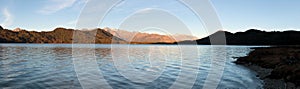 Evening panoramic view of Rara Daha or Mahendra Tal Lake