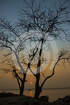 evening photography in riverside . photo