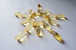 Evening primrose capsules arranged in sun shape