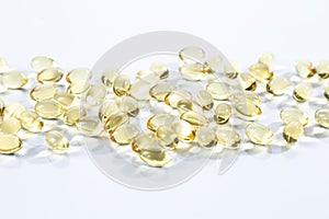 Evening primrose oil capsules isolated