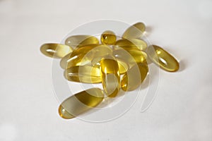 Evening primrose oil supplement capsules