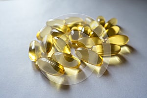 Evening primrose oil supplement capsules