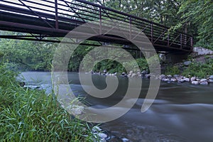 Evening River & Bridge
