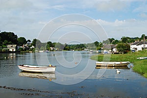 Evening river scene at Lerryn Cornwall