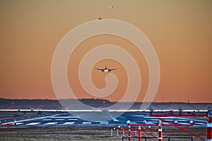 Evening Rush Hour at Airport