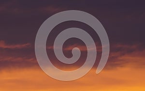 Evening sky, beautiful sunset, dramatic clouds