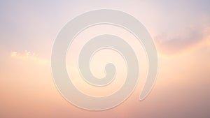 Evening sky, in dusty orange sun light