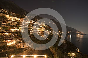 Evening skyline, Positano, Italy