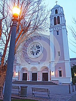 Evening at St. Vincent De Paul Church, Petaluma California