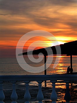 Evening stroll along the beach