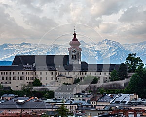 Evening summer Salzburg Nonnberg Abbey photo
