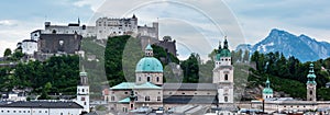 Evening summer Salzburg panorama