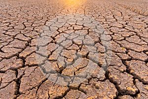 Evening sun and a broken land