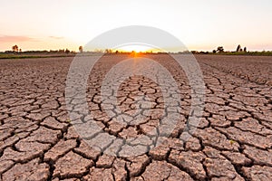 Evening sun and a broken land