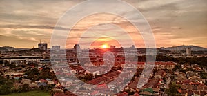 evening sunset in kajang selangor