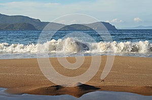 Evening surf on Coromandel Peninsula