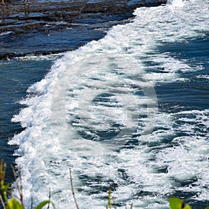 Evening in Tanha Lot, Bali Indonesia, Beautiful Tanha lot beach view in the evening at Bali