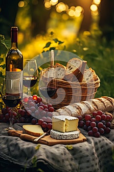 An Evening to Remember: A Perfect Picnic with Bread, Wine, and L