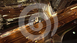 Evening traffic in Toronto, Canada