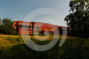 Evening View - Abandoned Edwin Shaw Hospital - Akron, Ohio