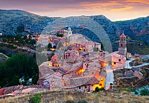 Evening view of Albarracin photo