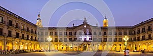 Evening view of Berria Square. Vitoria-Gasteiz