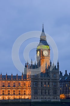 Evening view of Big Ben London