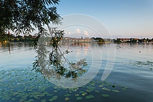  Evening view of the city from the lake