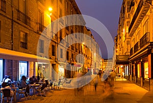 Evening view of historic part of Vitoria-Gasteiz