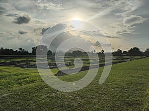 evening view at the historical heritage site of Banten