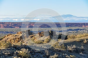 Evening view in the Ischigualasto National Park, Argentina