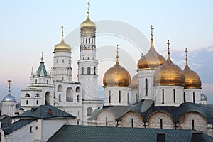 Evening view of Ivan the Great Bell Tower and