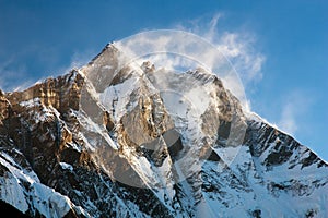 Evening view of Lhotse