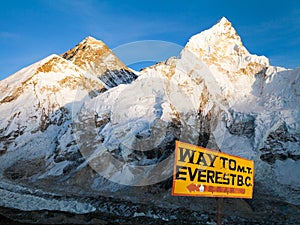 Evening view of Mount Everest from Kala Patthar