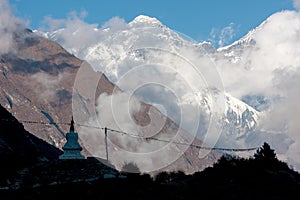 Evening view of Mt. Everest photo