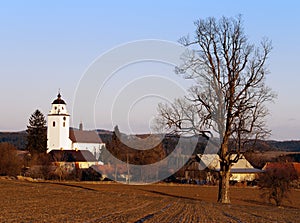 Evening view of Netin village