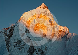 Evening view of nuptse