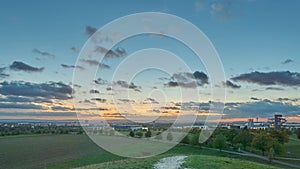 Evening view on the outskirts of Hanover