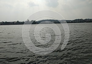 Evening view of river Narmada in jabalpur