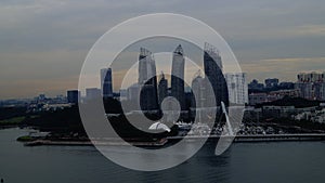 Evening view of Singapore